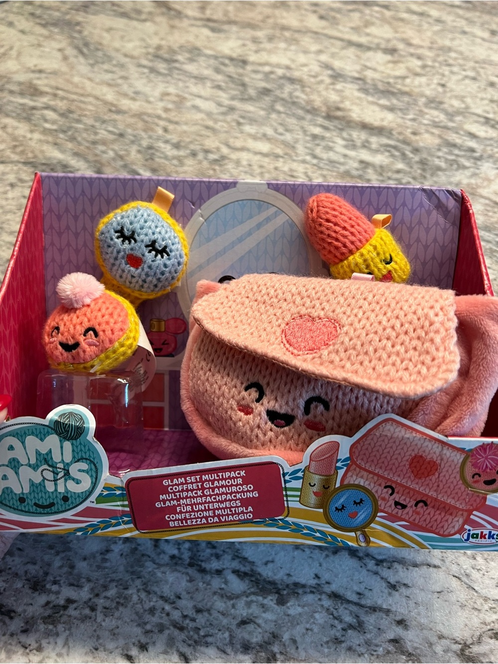 Ami Amis Pink Plush Glam Makeup Set for Kids NIB - Picture 2 of 3